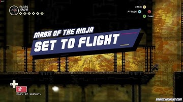 Set to flight Mark of the Ninja challenge room. Leap, dodge, sprint