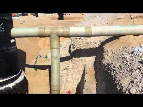 Back Drop Connection using GRP pipes