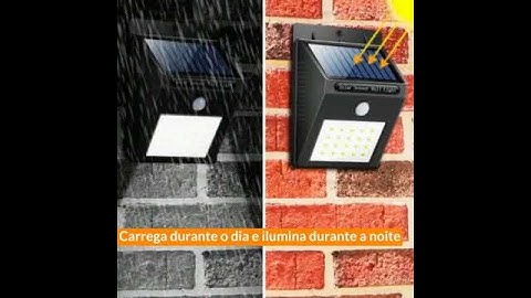 luminária led solar com sensor de movimento