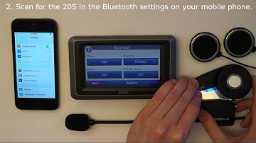 Sena 20S How To Video (Phone Pairing for Smartphone and Second Mobile Phone Pairing for GPS)