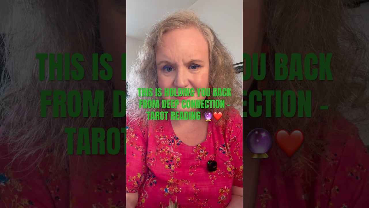 This is holding you back from deep connection - Tarot Reading #tarot #tarotreading #spirituality