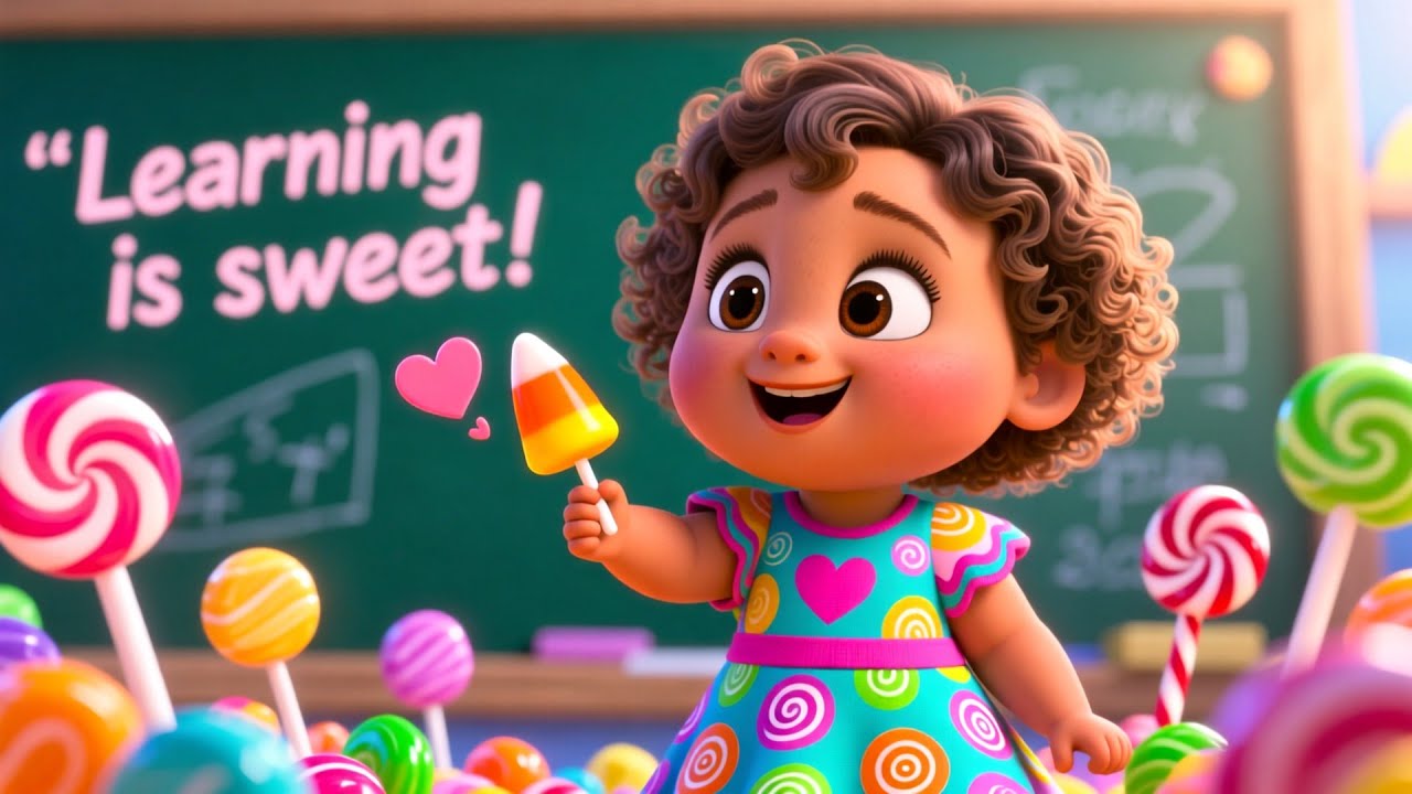 Candy Cane Learning ABC 🍬🔤 Fun ABC Song for Kids | Sweet Alphabet Adventure