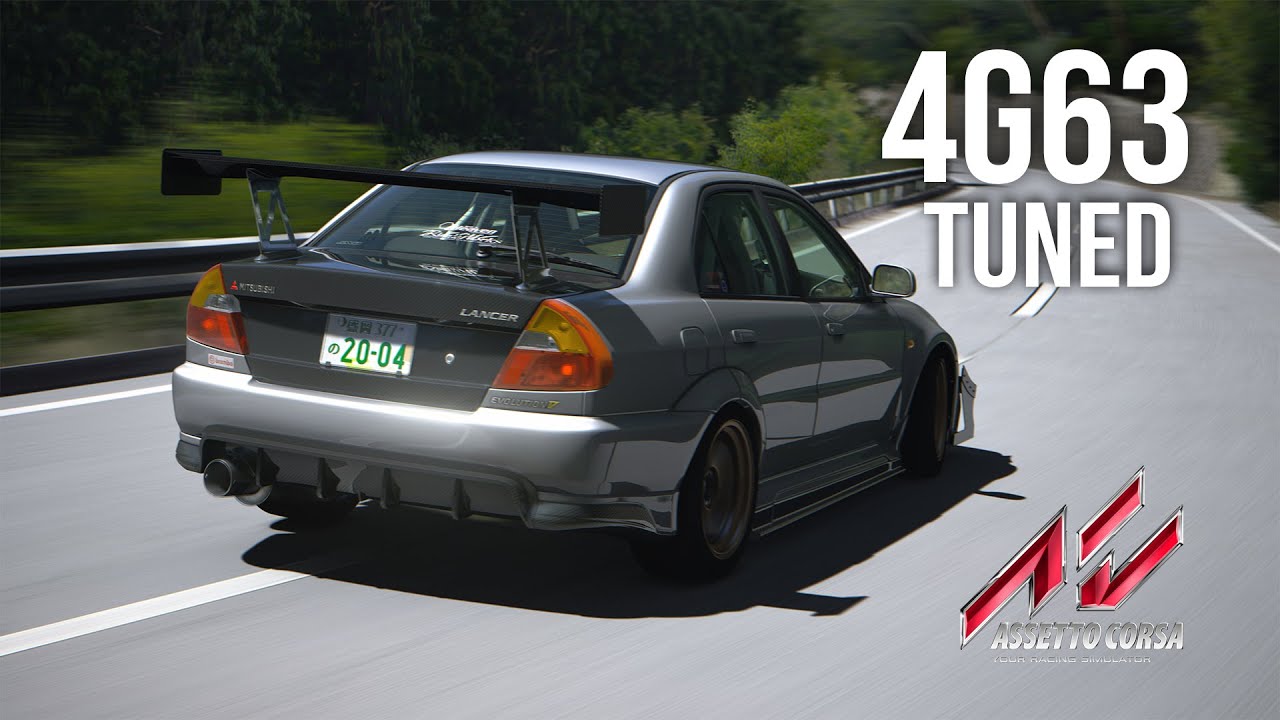 Assetto Corsa Sound Mod Mitsubishi Lancer Evolution 4G63 Tuned Preview