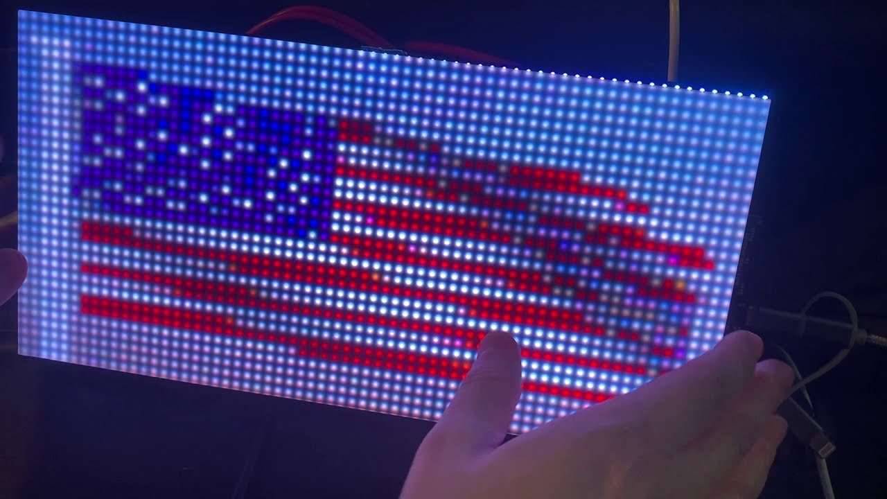 Led Matrix Pixel Animations Expressive Pixels works great with MatrixPortal for LED animation - YouTube