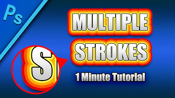"Photoshop Tutorial" -  Add Multiple Strokes to Text with Photoshop