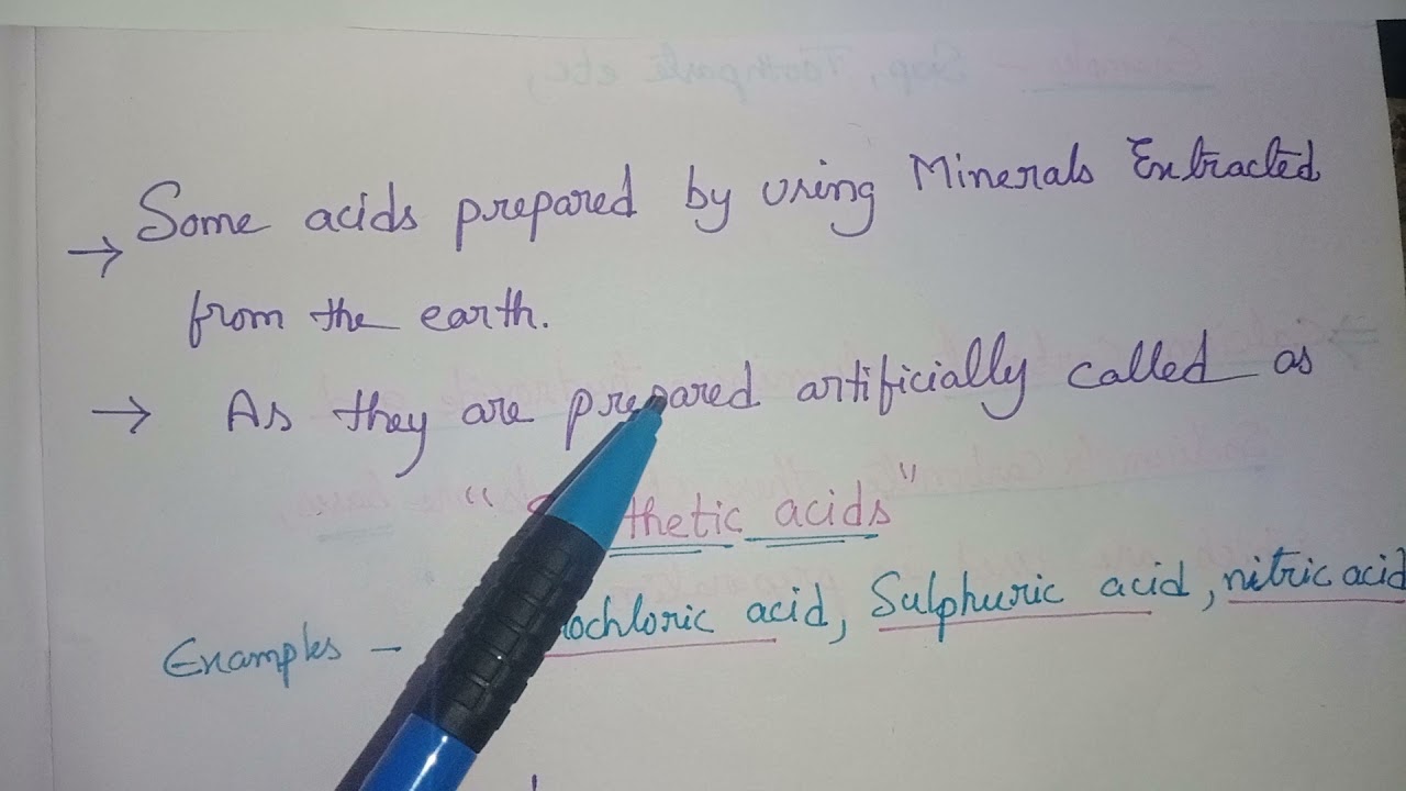 synthetic acids