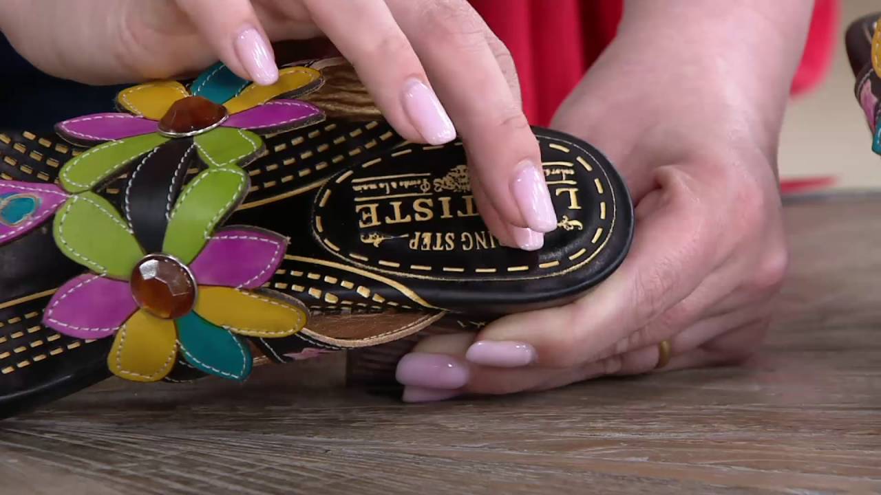 Spring Step L'Artiste Leather Slide Sandals - Medellin on QVC