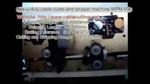 Heavy-duty cable cutter and stripper machine WPM-996 http://www.cablecutting.net