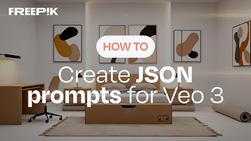 How to create JSON prompts for Google Veo 3 with AI Assistant Workflow | Freepik How-To