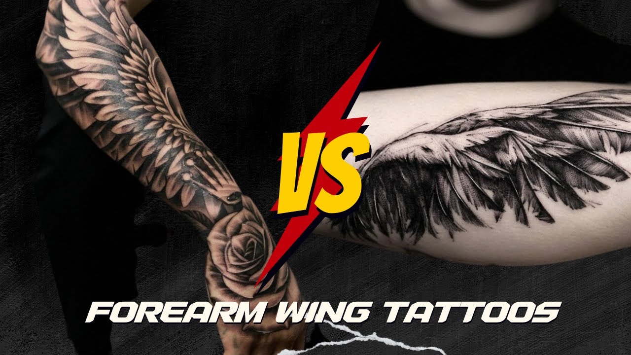 Top more than 66 wings tattoo on forearm super hot  thtantai2