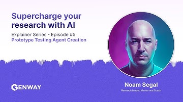 Explainer Series - Episode #5 - Prototype Testing Craft and AI Agent - Genway AI