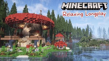 Mushroom Village & Treehouse | Minecraft Longplay (no commentary)