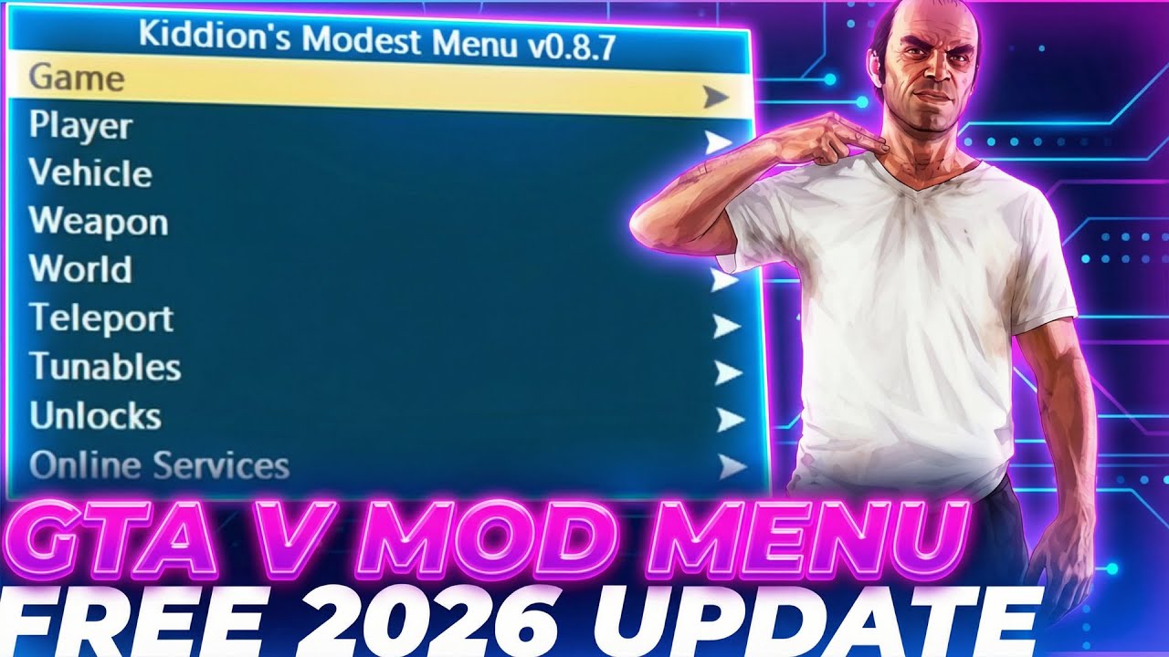 [NEW] GTA 5 Mod Menu PC 2026 / Free Kiddions Cheat, Money Hack & Online Mods (WORKING)
