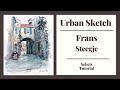 Urban sketching   hoe teken je een straat in frankrijk