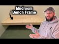 How to Frame a Floating Bench Seat Frame | Platform For Built-In Cabinets