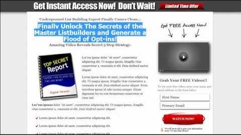 SQUEEZE PAGE TUTORIALS - HEADLINE SETTINGS