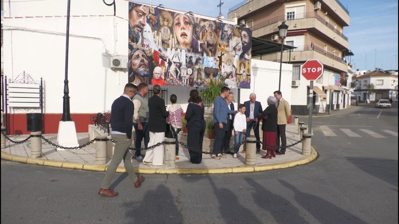 Actualidad - Inauguración del Mural de la Semana Santa de Almonte