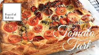 Cherry Tomato Tart | Puff Pastry by Peaceful Baking 7,688 views 3 years ago 6 minutes, 9 seconds