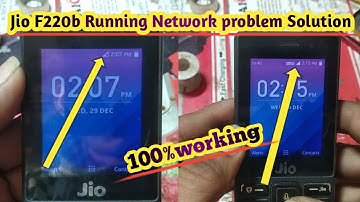 Jio F220b Network Running problem Solution jio phone Network problem Solution 100%working Method