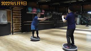 【プリムラくぼた】トレーニング　バランスボール　メディシンボール　体幹トレ　20220509　20220513
