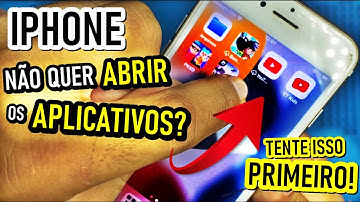SEU IPHONE NÃO QUER ABRIR OS PLICATIVOS ? ( WhatsApp, YouTube, Instagram ) TENTE ISSO PRIMEIRO!