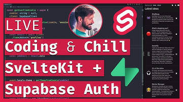 LIVE Coding & Chill: 🔐 SvelteKit AUTH with SUPABASE & Magic 🪄