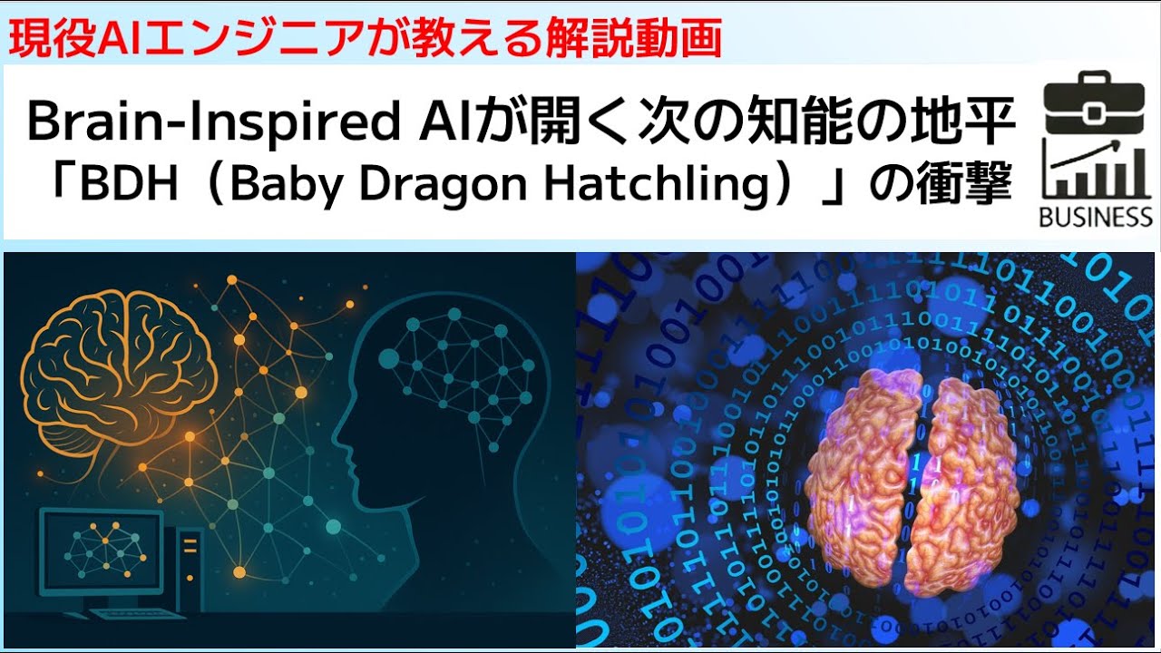 Brain Inspired AIが開く次の知能の地平 「BDH（Baby Dragon Hatchling）」の衝撃
