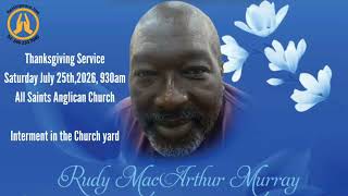 Live Stream of Funeral Service for  Rudy MacArthur Murray