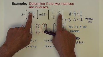 2.5 - INVERSE OF A MATRIX