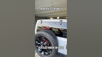 HOW TO: JEEP WRANGLER REAR GLASS WINDOW TINT INSTALL #windowtint #diy