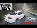 Drifting left lane only real traffic touge  4k assetto corsa drift mods  thrustmaster setup