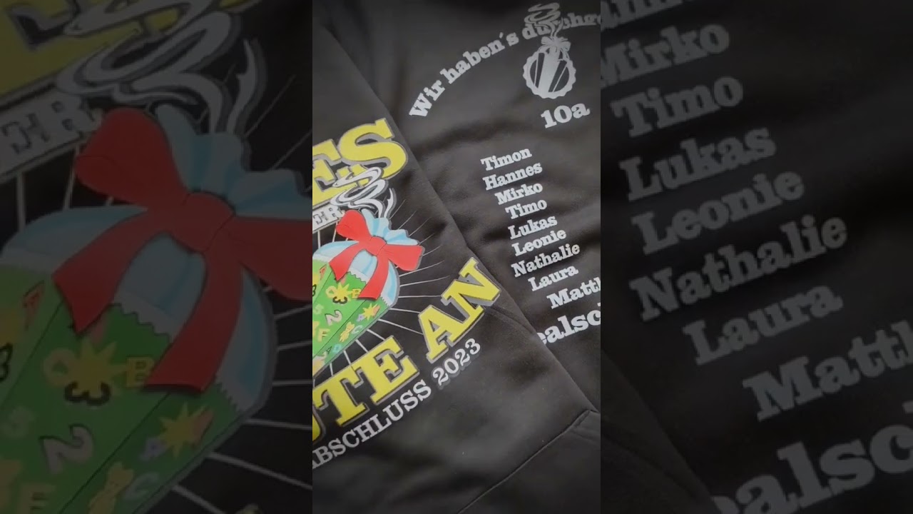 Alles fing mit einer Tüte an... – Abschlusshoodies und Abschlussshirts von www.shirts-n-druck.de