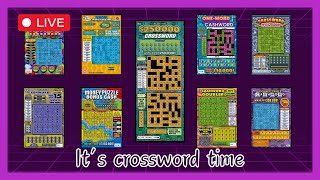 Scratch with me! Live-streaming crossword lottery tickets from multiple states