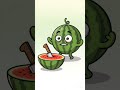 Watermelon 😮🍉 | Satisfying Cartoon Loop #shorts #watermelon #treanding #shorts