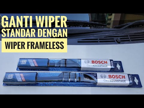 Tutorial Cara Ganti karet wiper depan mobil Toyota kijang Innova Reborn.. 