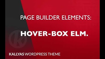 Hover box (Page Builder Element in Kallyas WordPress theme v4.0 )