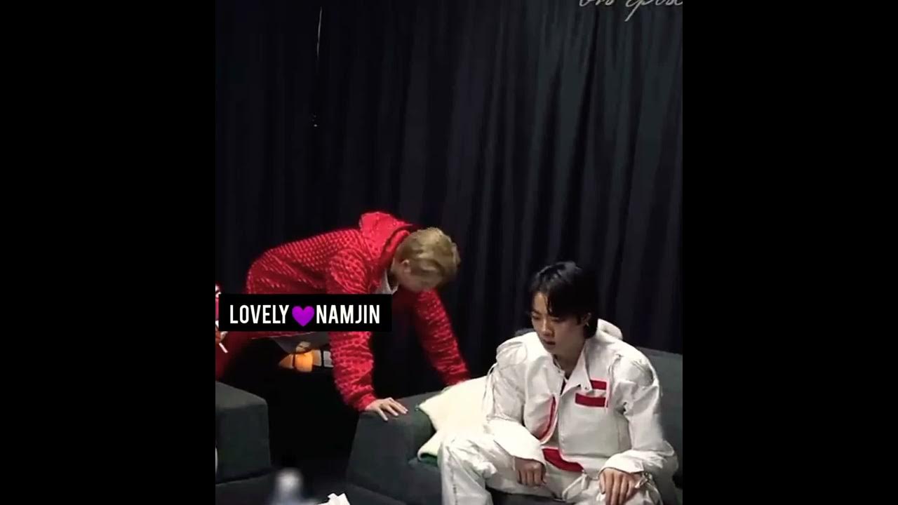 Rm is exercising but his attention is on jinnie😜🙈namjin# bts# Rm# jin #short