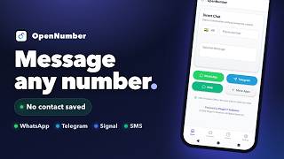 OpenNumber — Message Any Number Without Saving the Contact screenshot 3