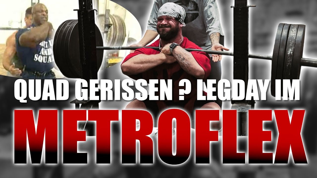 METROFLEX Beintraining & Gymtour - Hardcore wie Ronnie Coleman bis die Quads reißen 🤯