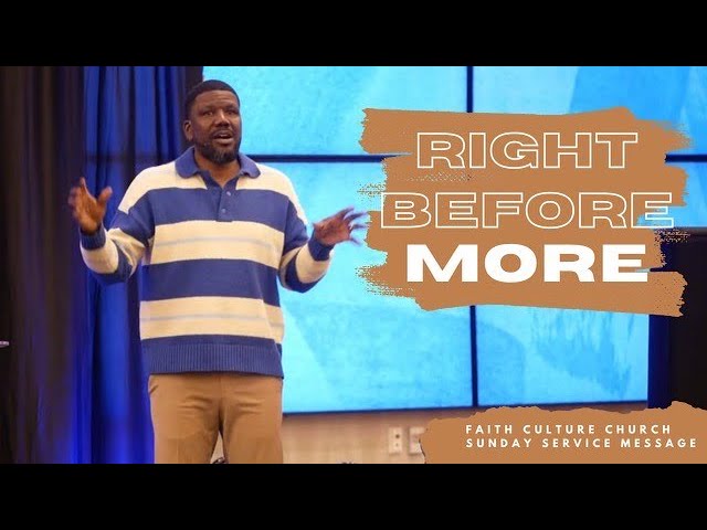 Right Before You Receive More by Pastor Gerald A. Johnson