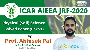 ICAR AIEEA JRF 2020 | Physical (Soil) Science Solved Paper  Part 1