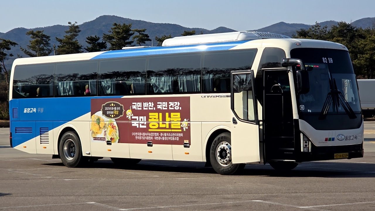동양고속 부산-서울경부 고속버스 주행영상 (8배속)