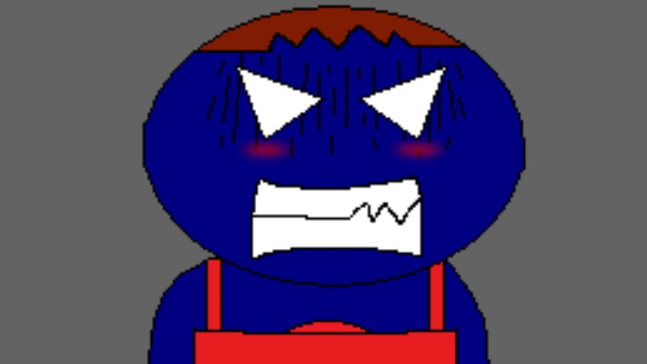 error guy in his Sherri costume furious with blushing face