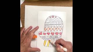 Let's Make A Marker Print Mitten!