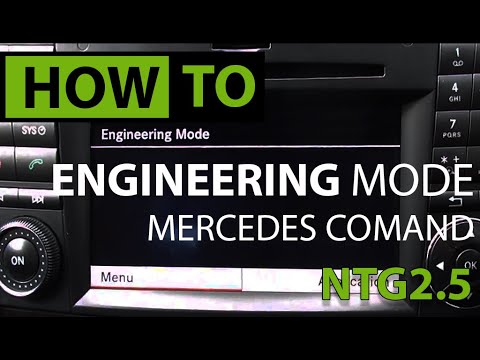 HOW TO: Access Hidden Engineering Menu - Mercedes COMAND NTG 2.5