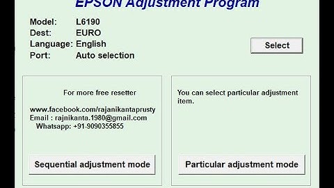 How to Reset Epson L6190 With Resetter