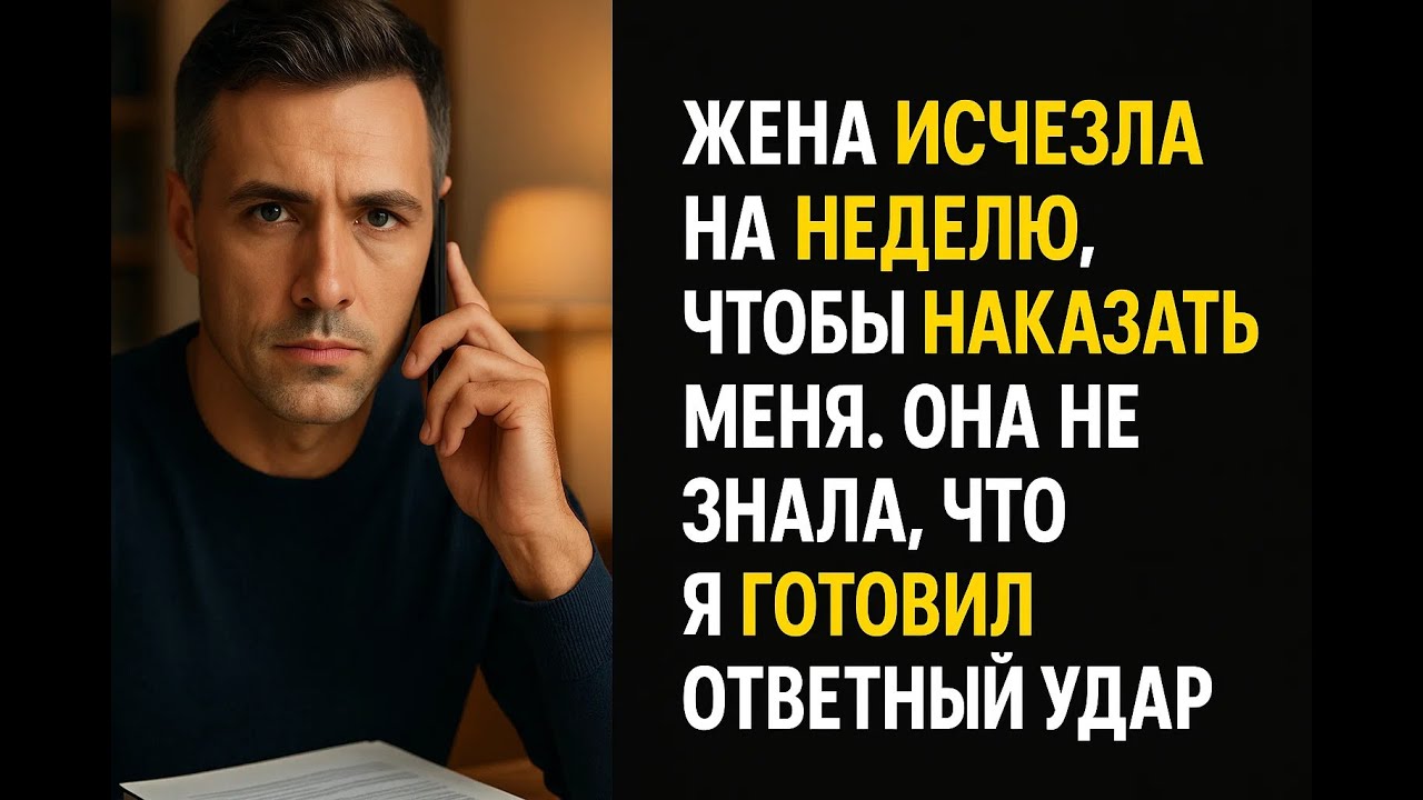 Жена ушла на неделю преподать мне урок, но один мой звонок навсегда изменил правила этой игры
