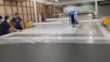 Richpeace Automatic 6cm Multi Layer Cutting Machine for 3 2M Woven Fabric Cutting