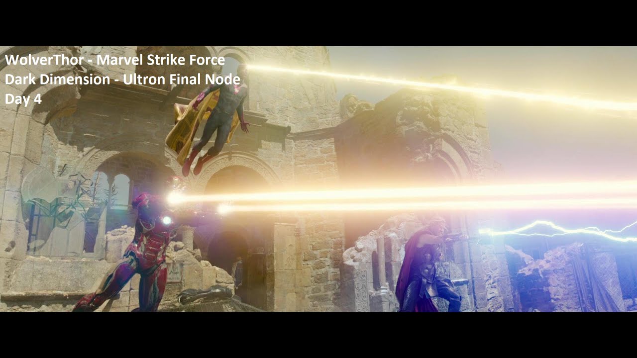 Marvel Strike Force - Dark Dimension Ultron Final Node 10 attempt day 4