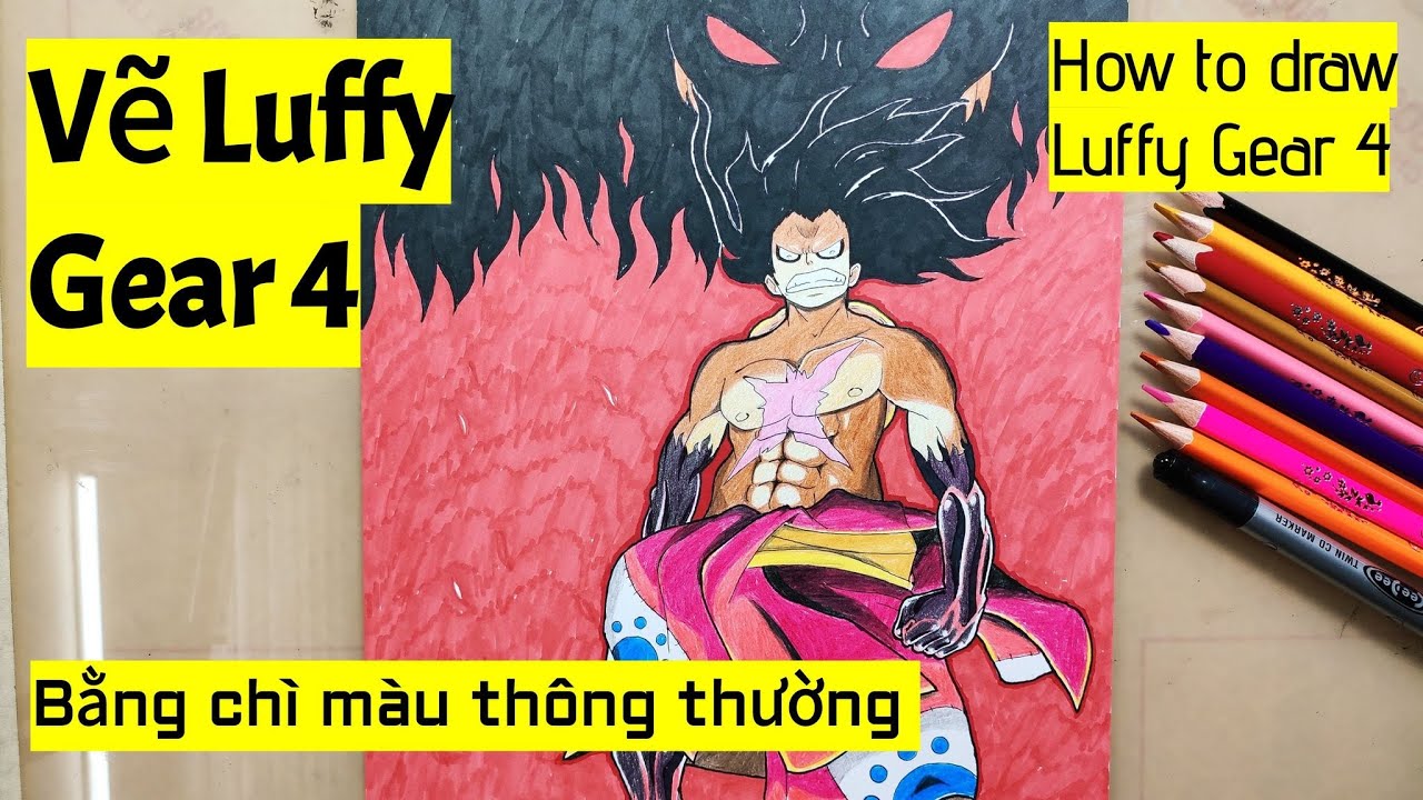 Vẽ Luffy biến hình Gear 4 sẽ làm cho bạn cảm thấy thú vị vì sự đặc biệt của từng dáng vẻ được thể hiện chân thật. Bạn sẽ được tham gia vào cuộc chiến đầy kịch tính và cảm nhận được sức mạnh ẩn chứa trong mỗi nét vẽ của mình. Hãy đắm mình trong thế giới One Piece và tìm hiểu về dòng Manga nổi tiếng này.